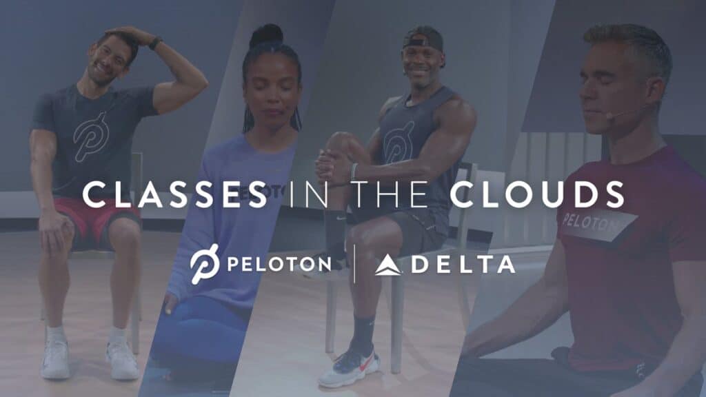 peloton classes in the clouds delta airlines