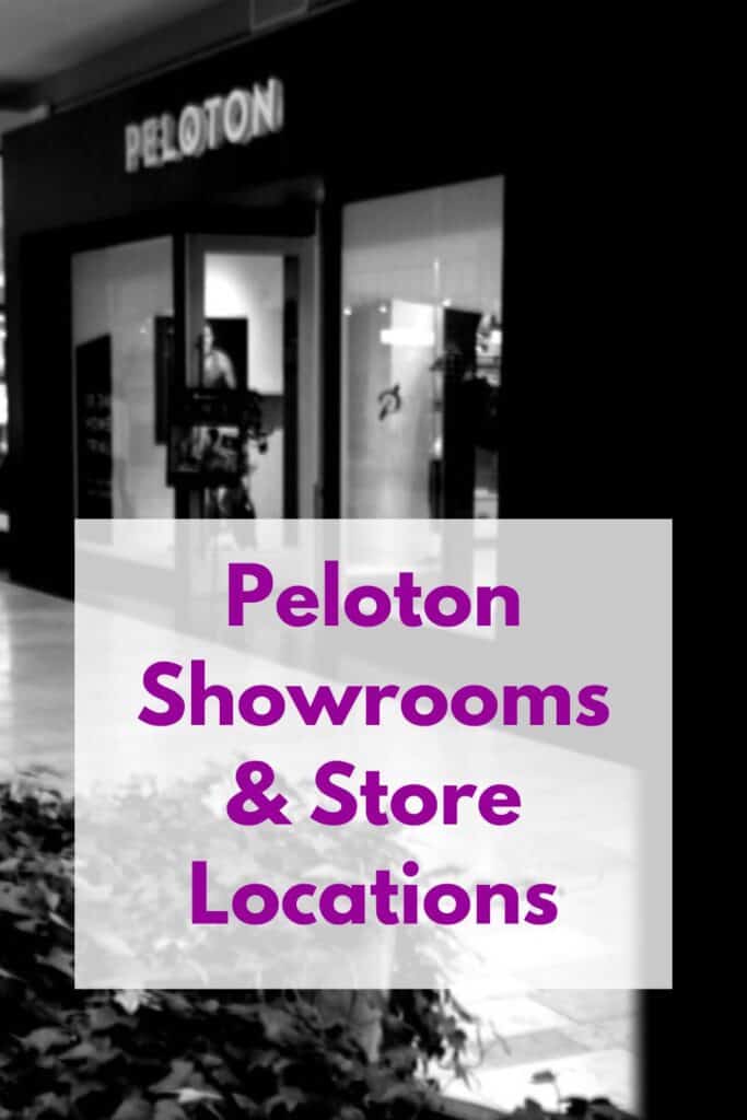 Peloton showrooms store locations pin