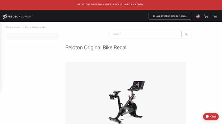 Peloton Bike Recall